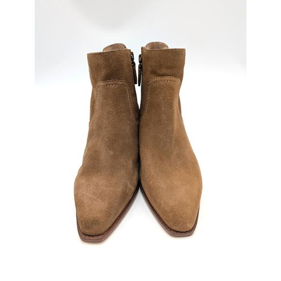 Cole Haan Naia Pointed Toe Block Heel Booties Women's Brown Size US7B - Picture 2 of 10